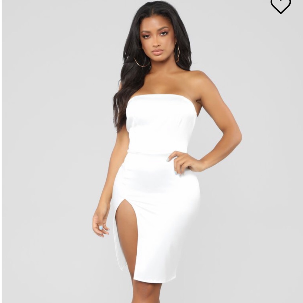 Fashion Nova Perfect Pose Satin Dress Sz S NWOT